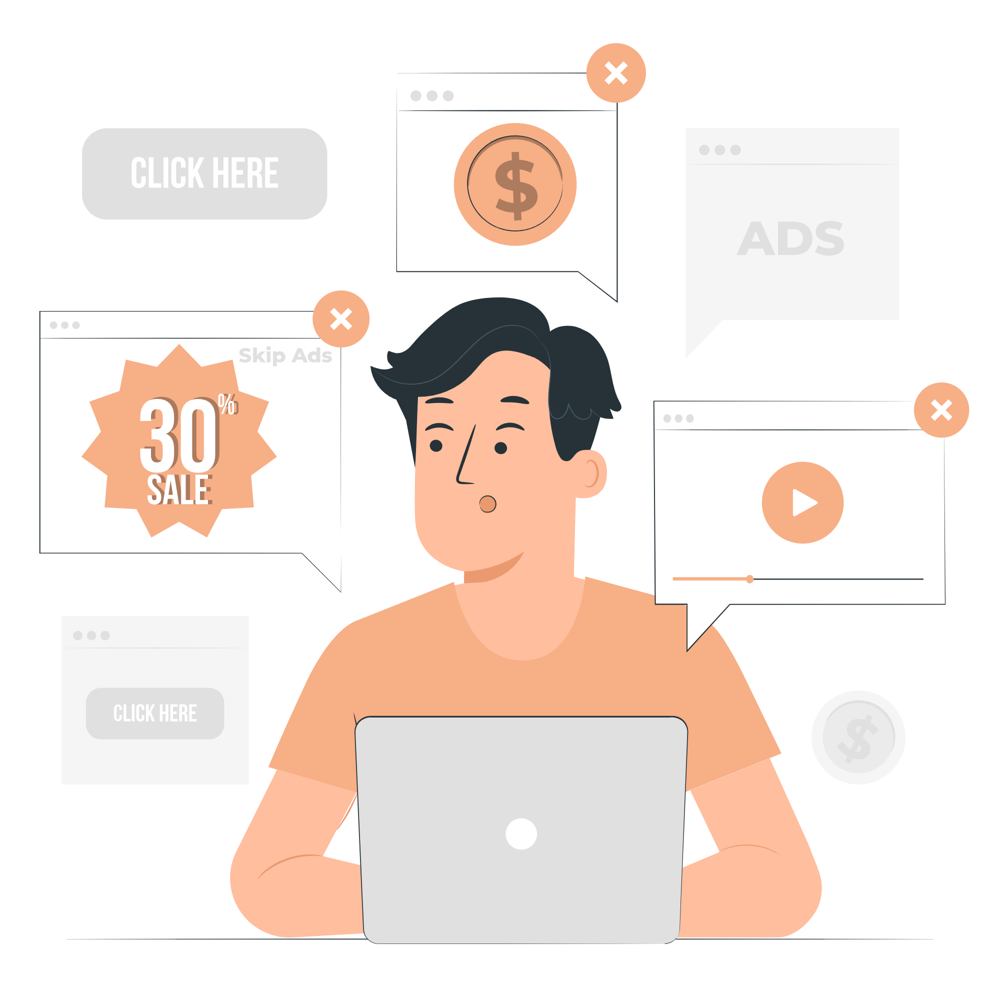 Services Glewm Employee Creating Ads for Client